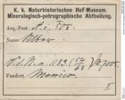 Etiketten zu Silber Gediegen (NHMW-MIN-Ai505)